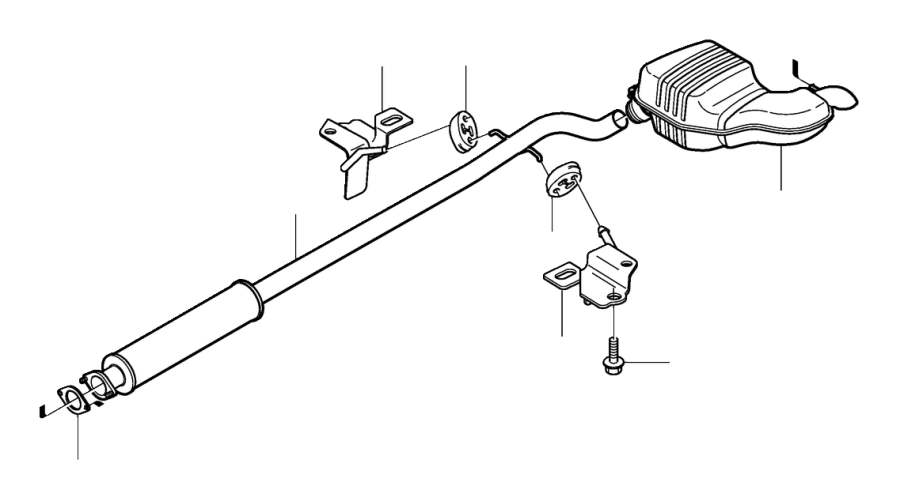 30793721 Exhaust Pipe Front Muffler Exhaust System