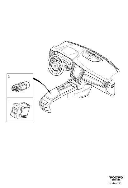 2022 Volvo V90 Audio Auxiliary Jack. Usb Connection - 31438295 