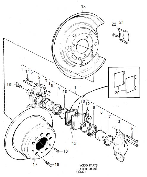 1229456 - Buffer. ATE (US). Wheel Brake. (Left, Right, Rear) - Genuine ...