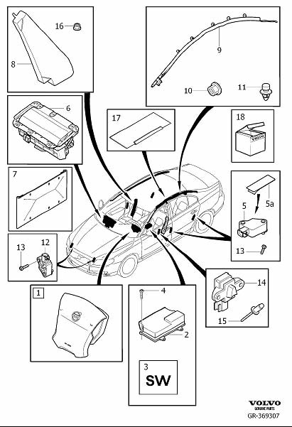 Volvo airbag 30773786 подключение upa usb