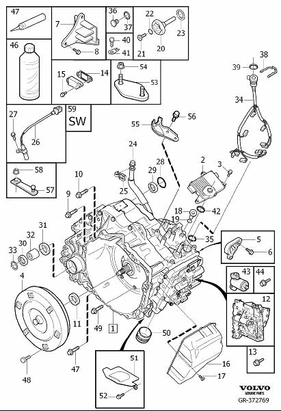 Volvo 30713729 размеры