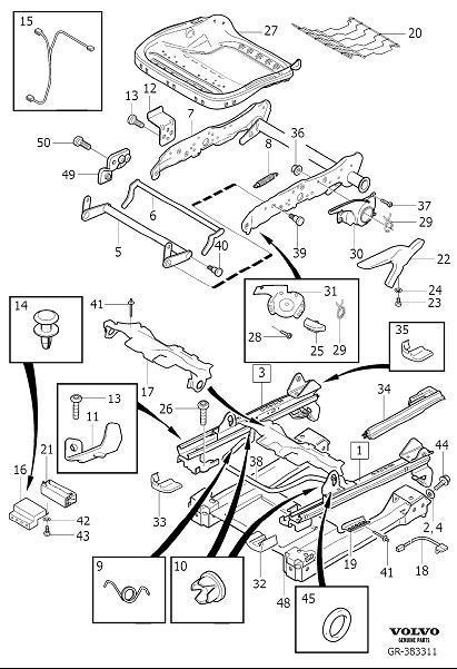 Volvo XC90 Harness. Seat, Without, Subframe - 30749692 - Genuine Volvo Part