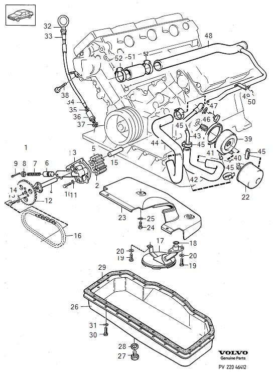 Volvo 760 Hose. B280. Lubricating System. B280F. Engine, Classic