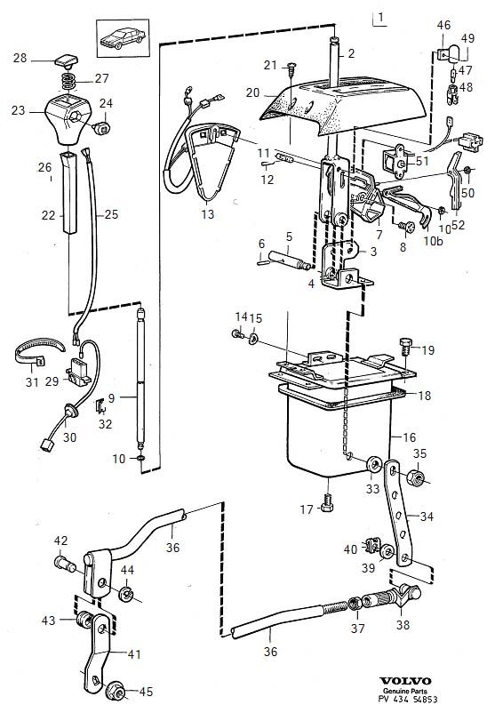 1991 Volvo 240 Solenoid. Gearshift. Shift Control - 3544676 - Genuine ...