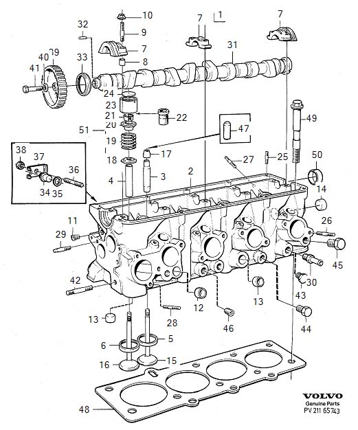 Volvo 940 Washer. Belt, Cylinder, Head - 463580 - Genuine Volvo Part