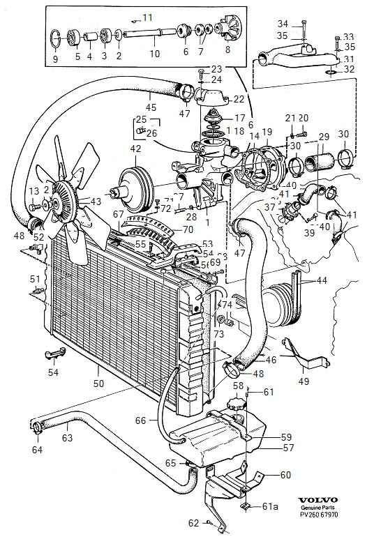 3514104 - Gasket. B27, B28. Cooling System. B28E. Engine, Classic