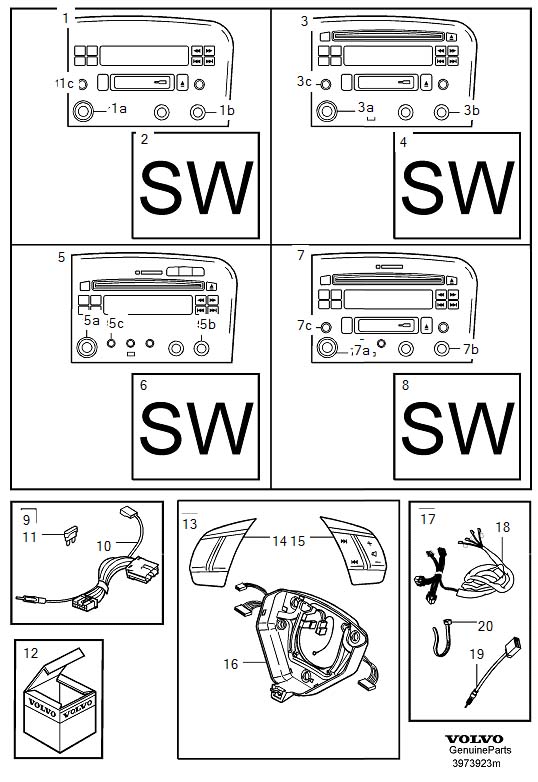 2002 Volvo S60 Audio. Radio. EXCHANGE HU-803. Exchange HU 803 - 36050108 - Genuine Volvo Part